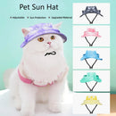 Sombrero de Sol Ajustable para Mascotas para Gatos y Perros Pequeños