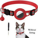 Collar reflectante para gatos con soporte AirTag y cascabel
