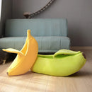 Cama para gato con forma de plátano – Casa cálida y acogedora para gatos y cachorros