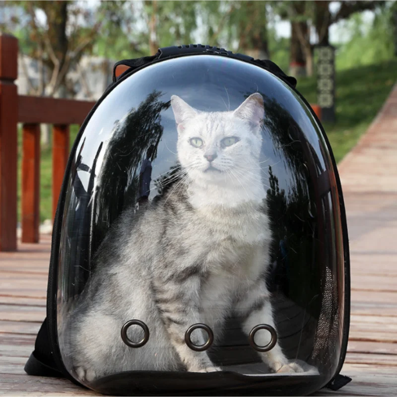 Mochila transportadora transpirable para mascotas – Viaje seguro para gatos